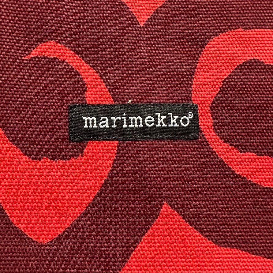 激レア Marimekko トートバック レッド 43×30cm - メルカリ