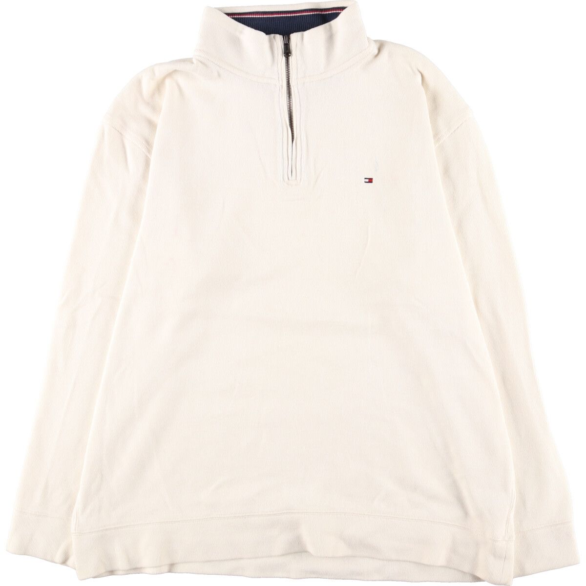 古着 トミーヒルフィガー TOMMY HILFIGER ハーフジップスウェットシャツ トレーナー メンズXXL/eaa330525