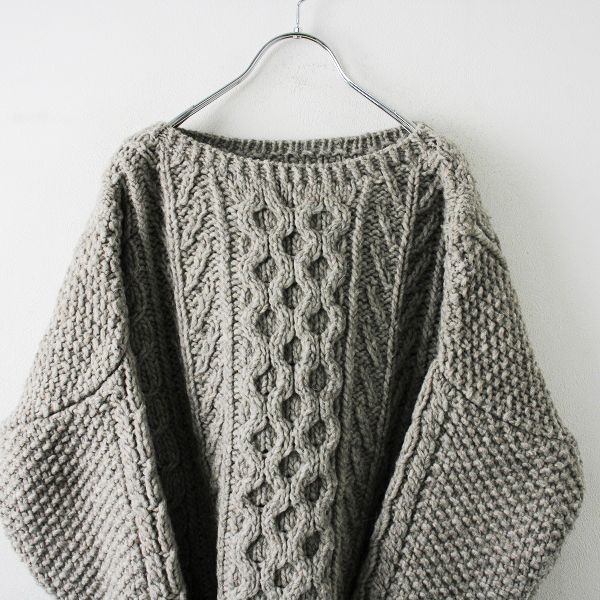 ペルーウールハンドメイドニットプルオーバー