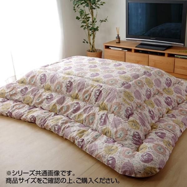 【新品・5営業日で発送】イケヒコ・コーポレーション こたつ布団 長方形 国産 花柄 掛け単品 ピンク 約205×245cm