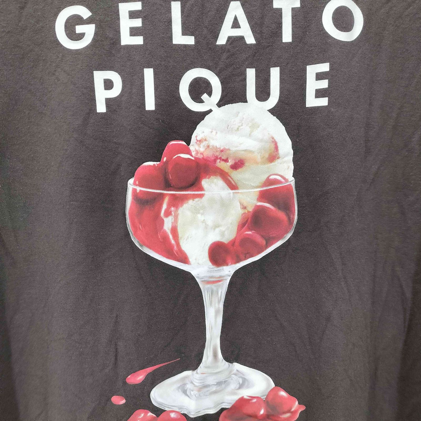 ジェラートピケ gelato pique COOLレーヨンデザートロゴTシャツ