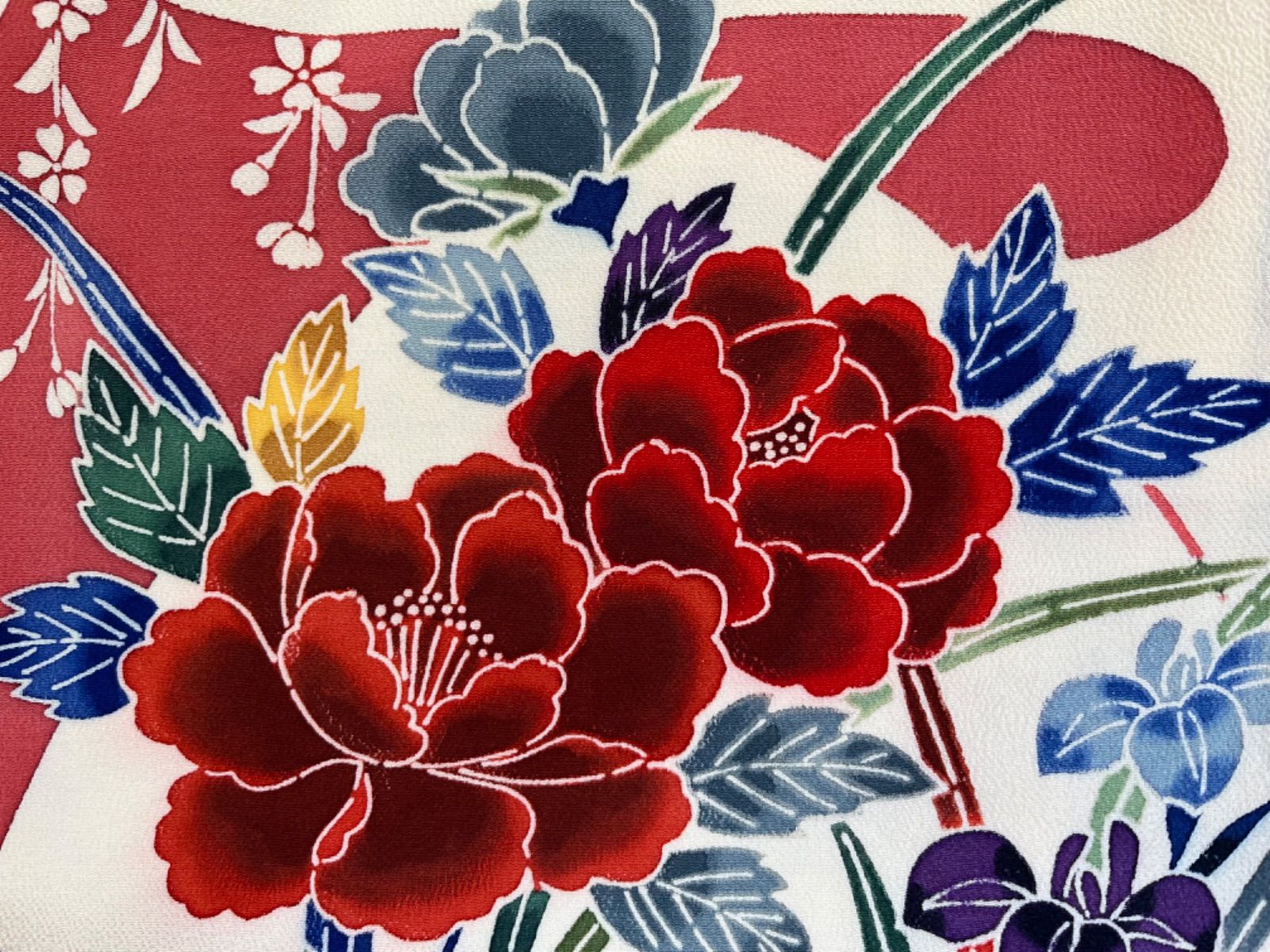 豪華美品紅型身丈163cm裄丈70cm正絹振袖 - メルカリ