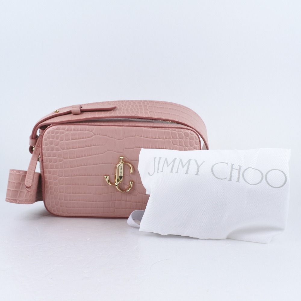 JIMMY CHOO】ジミーチュウ カメラバック レザー ピンク レディース