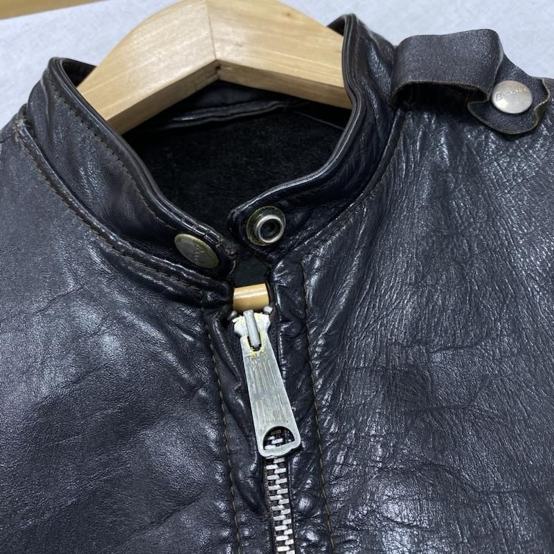 VINTAGE ヴィンテージ ジャケット、上着 レザージャケット BROOKS LEATHER SPORTWEAR ブルックス 60's シングル  ライダース USA製 - メルカリ