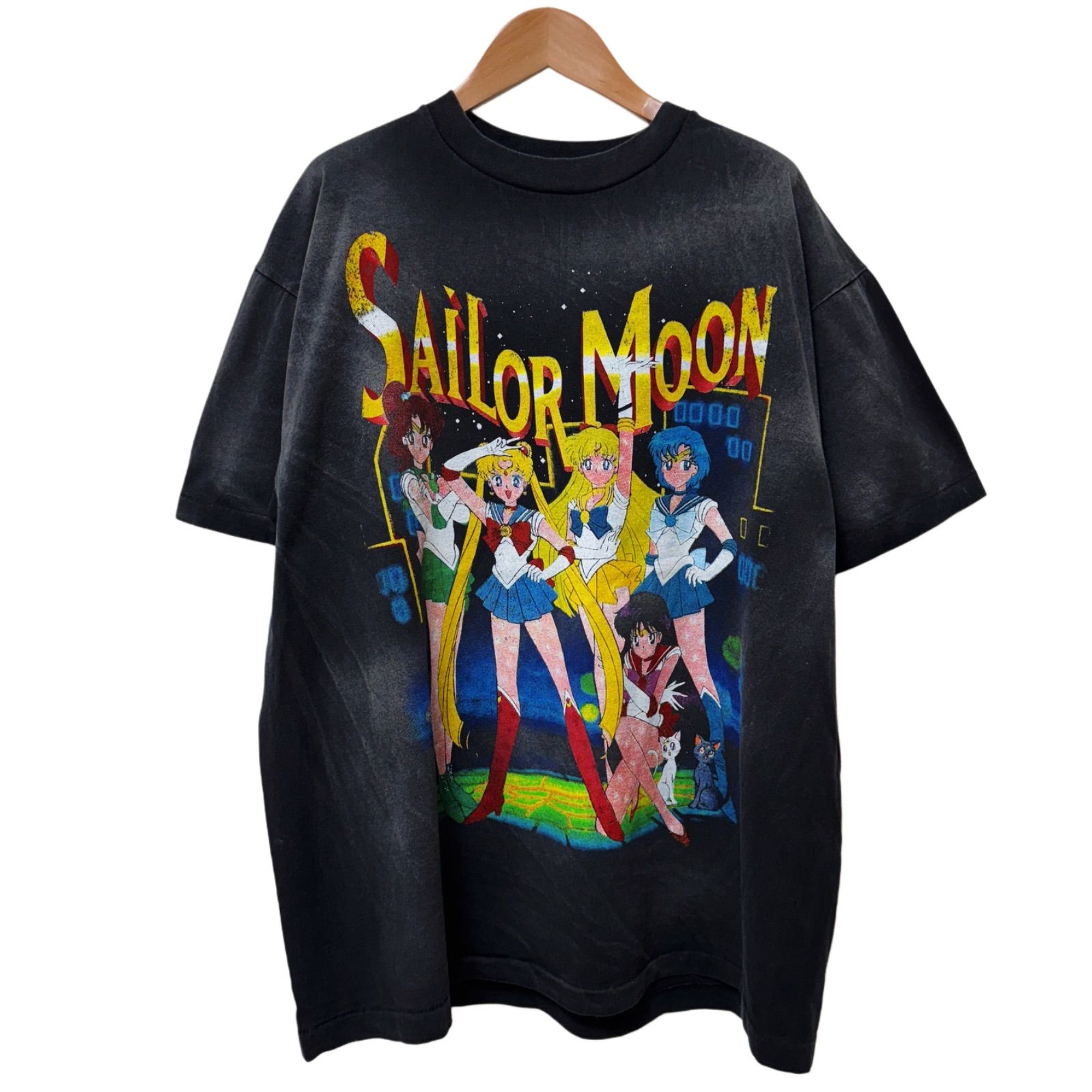 ヴィンテージ セーラームーン ヴィンテージ Tシャツ Lサイズ ブラック TV&MOVIE - 【入手困難】セーラームーン Tシャツ 海外輸入