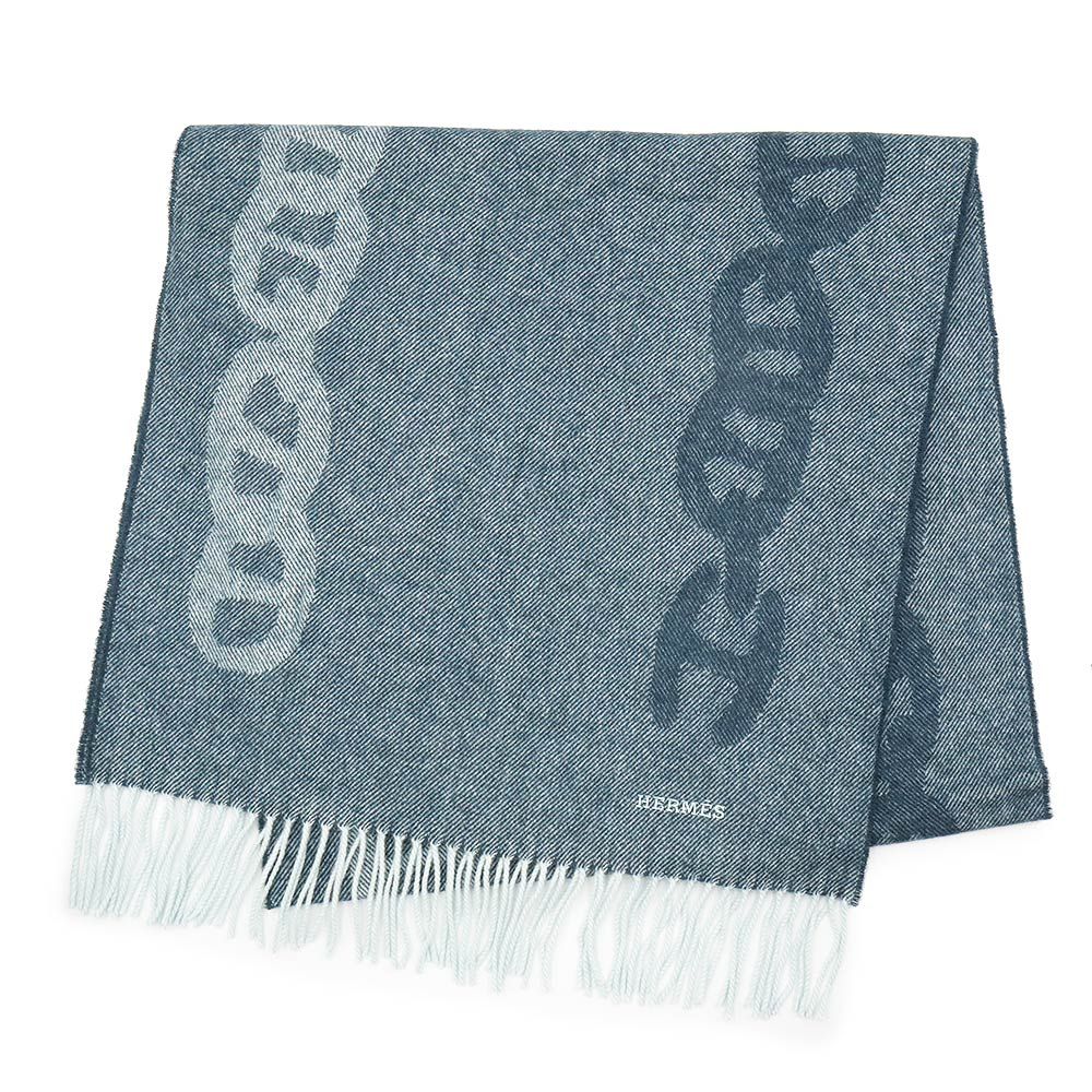 エルメス クレイジー チェーン シェーヌ ダンクル マフラー カシミヤ