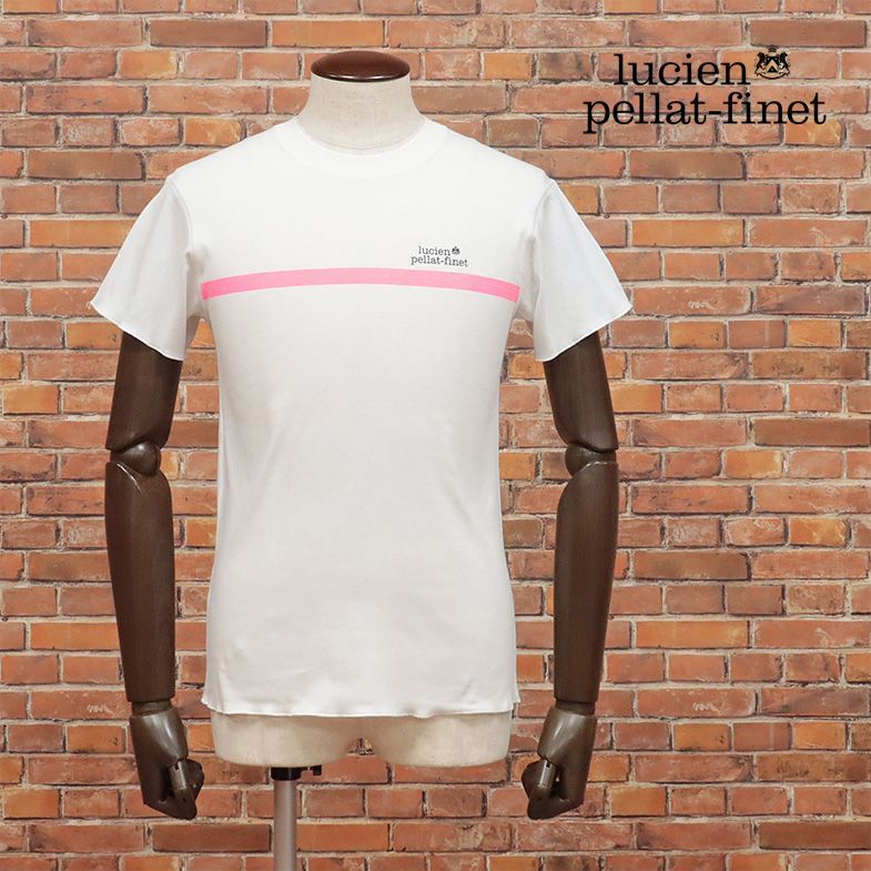 人気デザイナー lucien pellat-finetピンクのカシミア半袖Tシャツ トップス