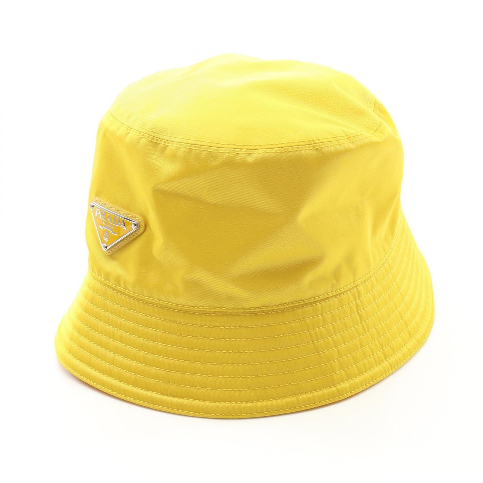 プラダ PRADA ハット Re-Nylon 1HC137 イエロー ナイロン バケット 
