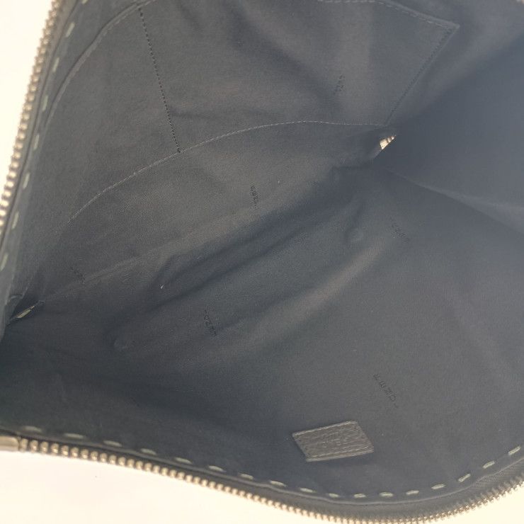 FENDI フェンディ クラッチバッグ セレリア 7M0225 グレー系 シルバー