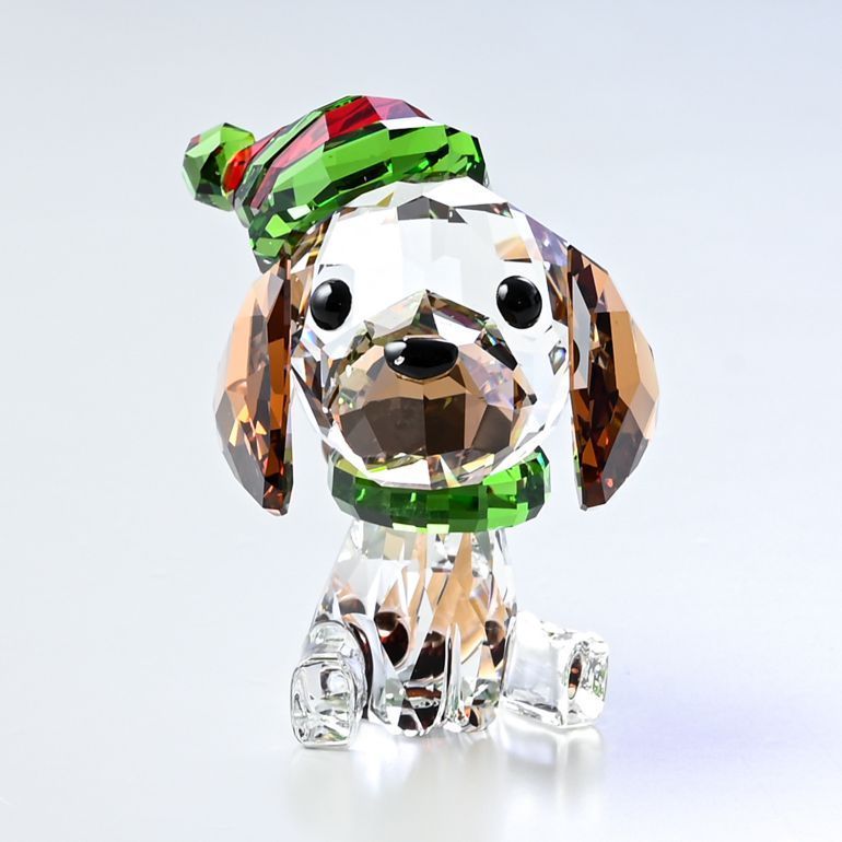 スワロフスキー フィギュリン Holiday Cheers ビーグル クリスマス