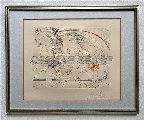 サルバドール ダリ 版画 ディアーヌ ド ポワチエ 額縁付き Salvador Dali FA250006