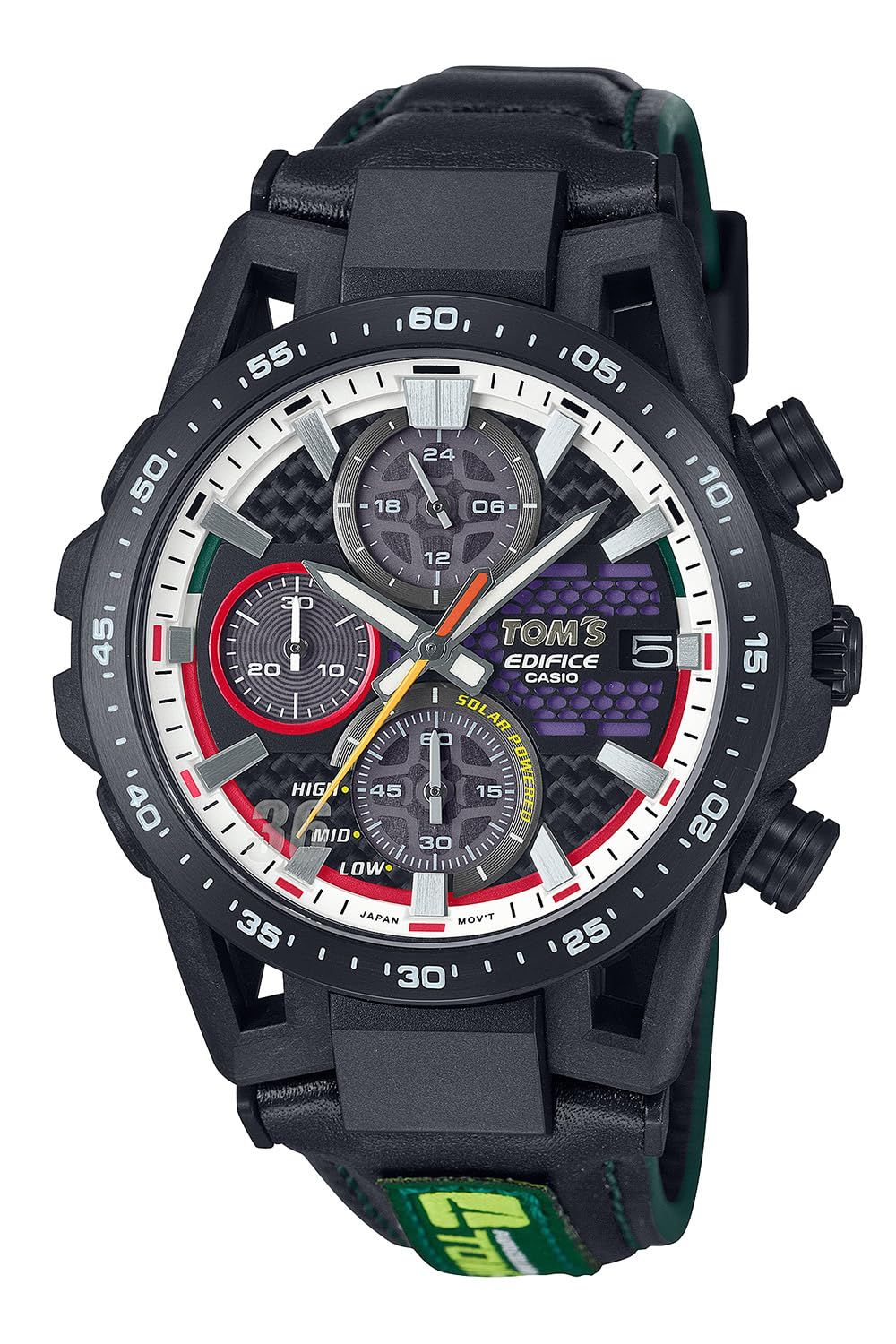 エディフィス カシオ 腕時計 Tom S 50TH Anniversary Edition SOSPENSIONE サファイアガラス EFS-S641TMS-1AJR メンズ ブラック