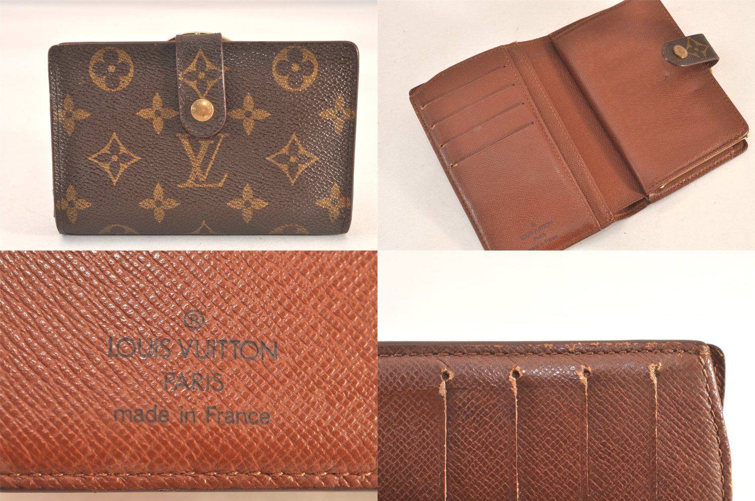 LOUISVUITTON ルイヴィトン 折財布 モノグラム ブラウン レザー ルイヴィトン 二つ折り財布 モノグラム レザー M61674☆ - メルカリ
