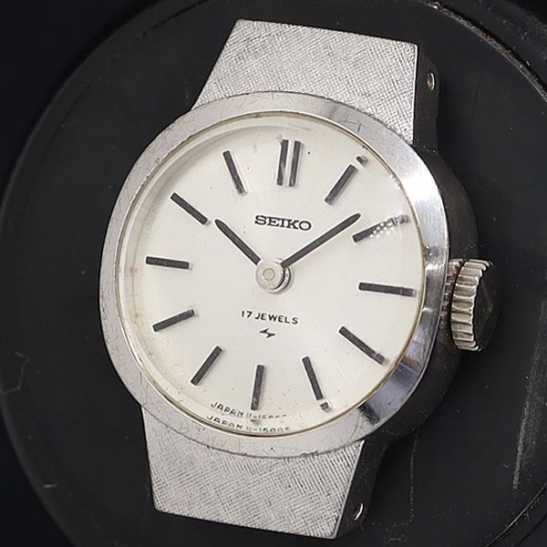 稼動 良品 セイコー 11-0700 手巻き シルバー文字盤 ヴィンテージ