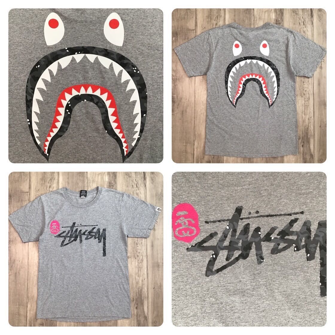 STUSSY×A BATHING APE シャークTシャツ - Tシャツ/カットソー(半袖/袖なし)