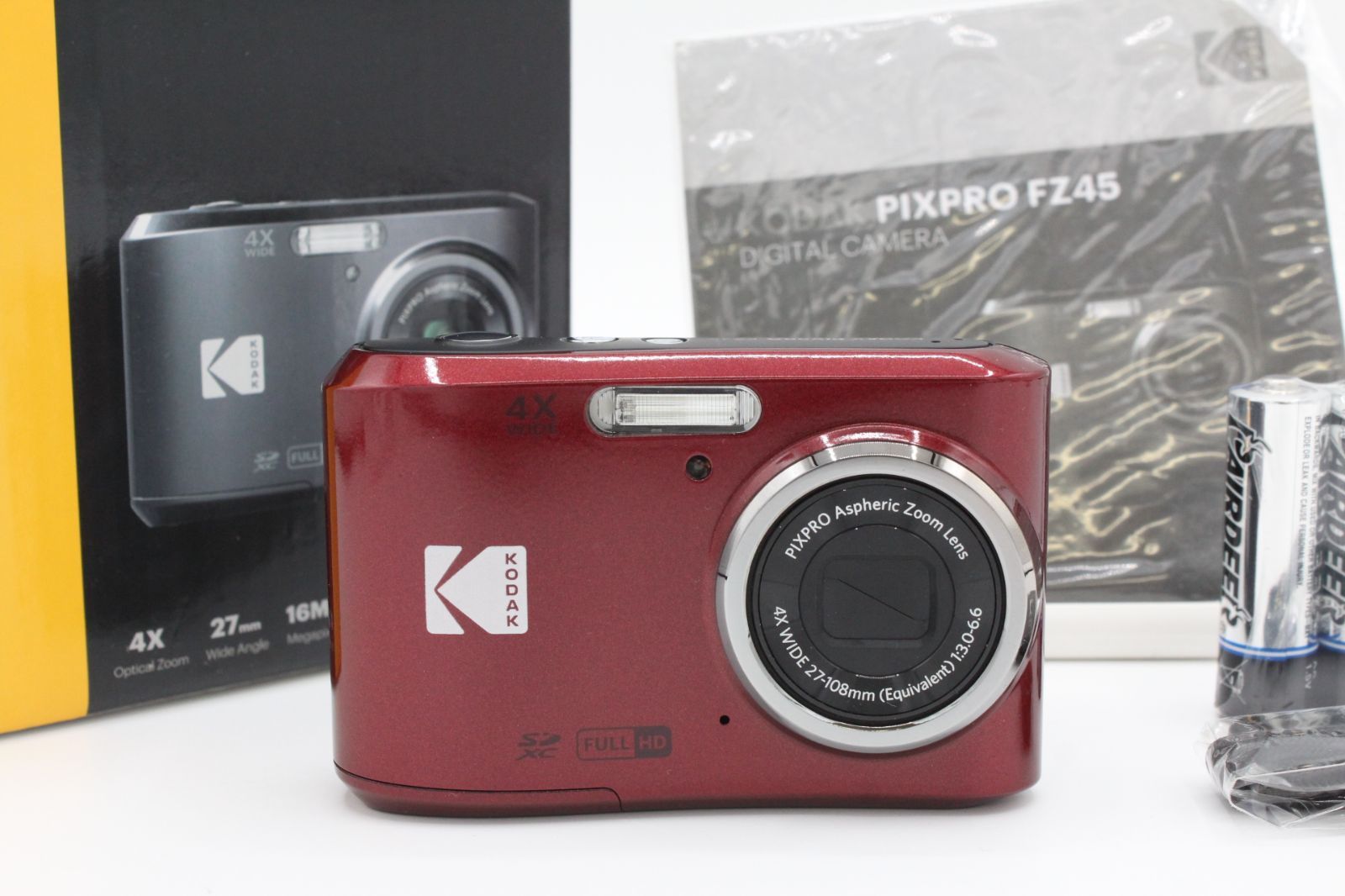 化粧箱付き！！＞＞【美品】KODAK コダック デジタルカメラ FZ45 単三 
