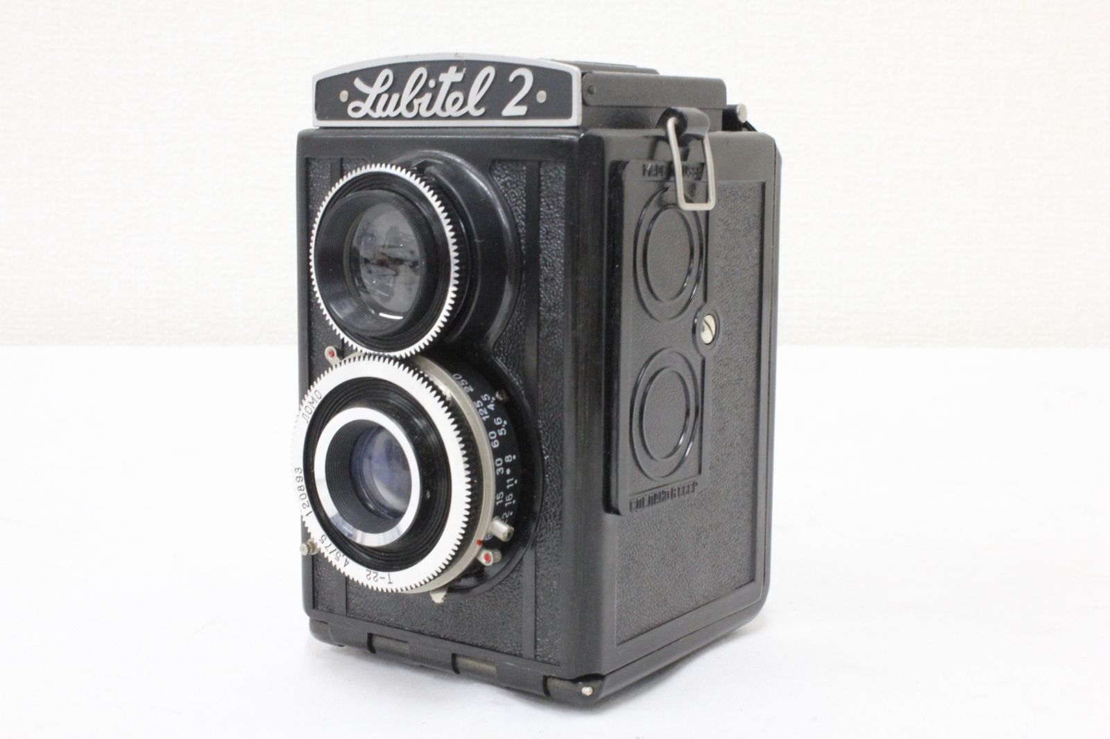 訳あり品 Lubitel 2 LOMO T-22 75mm F4.5 二眼カメラ e2970