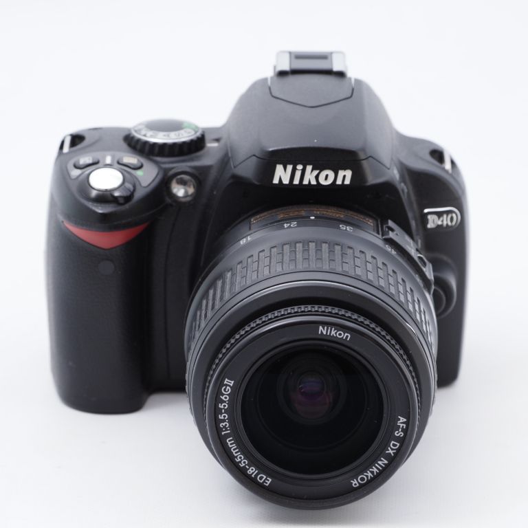 Nikon デジタル一眼レフカメラ D40 レンズキット ブラック D40BLK(品 