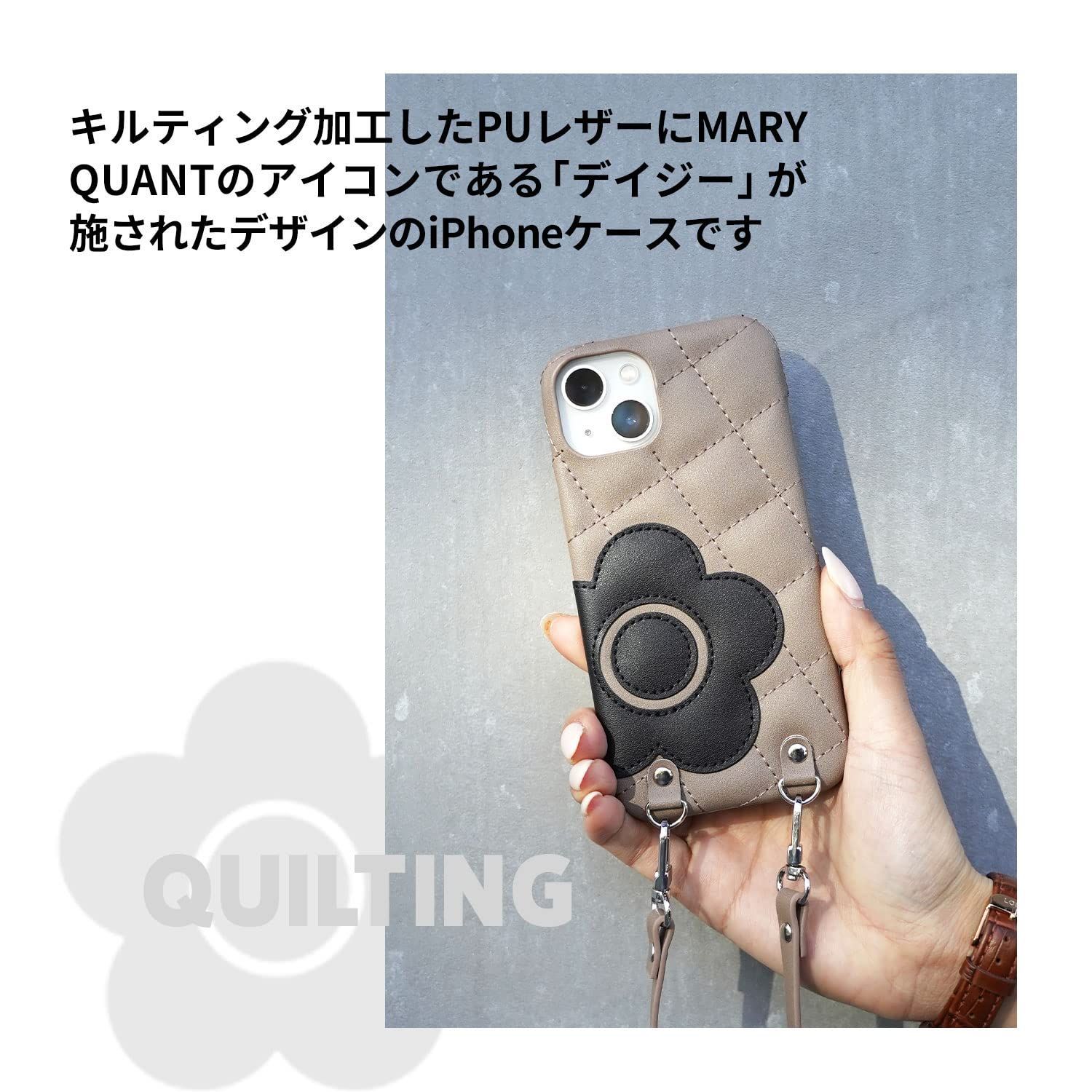 色: トープ/ブラック】MARY QUANT マリークヮント iPhone 1 - あお