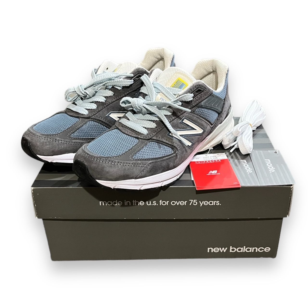 美品 SSZ × Akio Hasegawa × New Balance 990V5 長谷川昭雄 コラボ ...