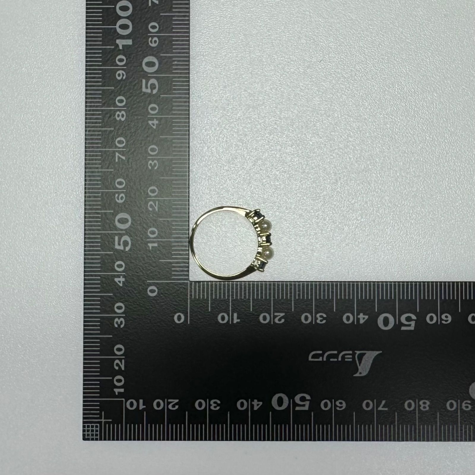 Tiffany &Co.Au750 パール　サファイア　リング　k18 ティファニー