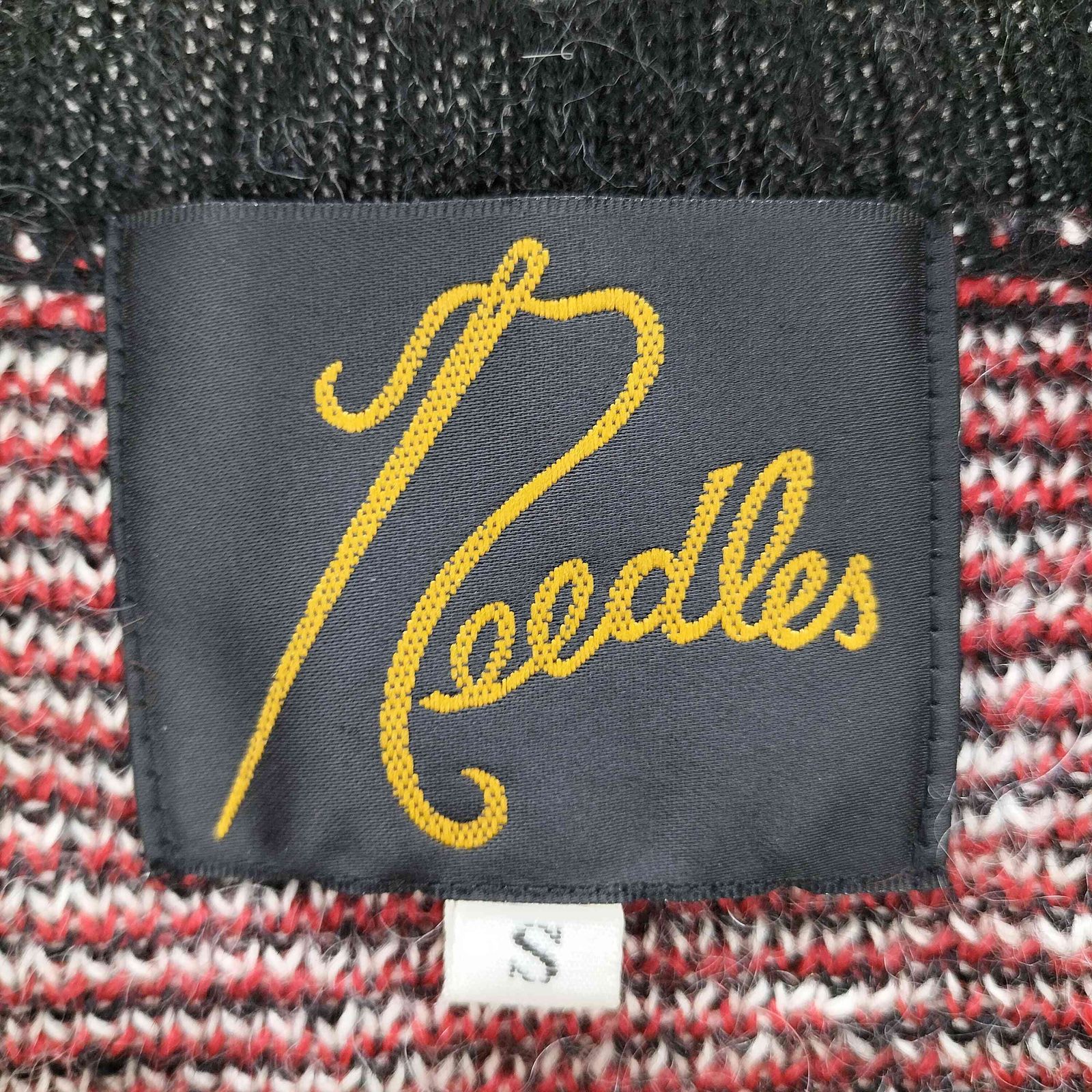 ニードルズ Needles アーガイル柄 モヘア クルーネックニットべスト 