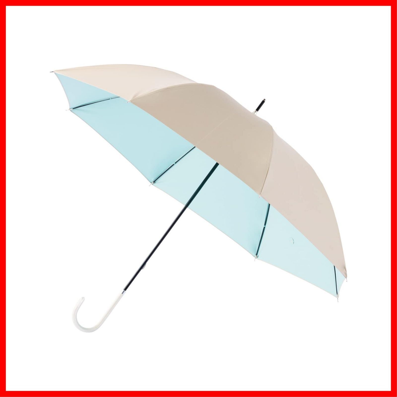 在庫 UV遮蔽 遮熱 日傘 晴雨兼用 一級遮光 50㎝ MOONBAT ムーンバット レディース エスタ ビューティーシールド estaa ベージュ