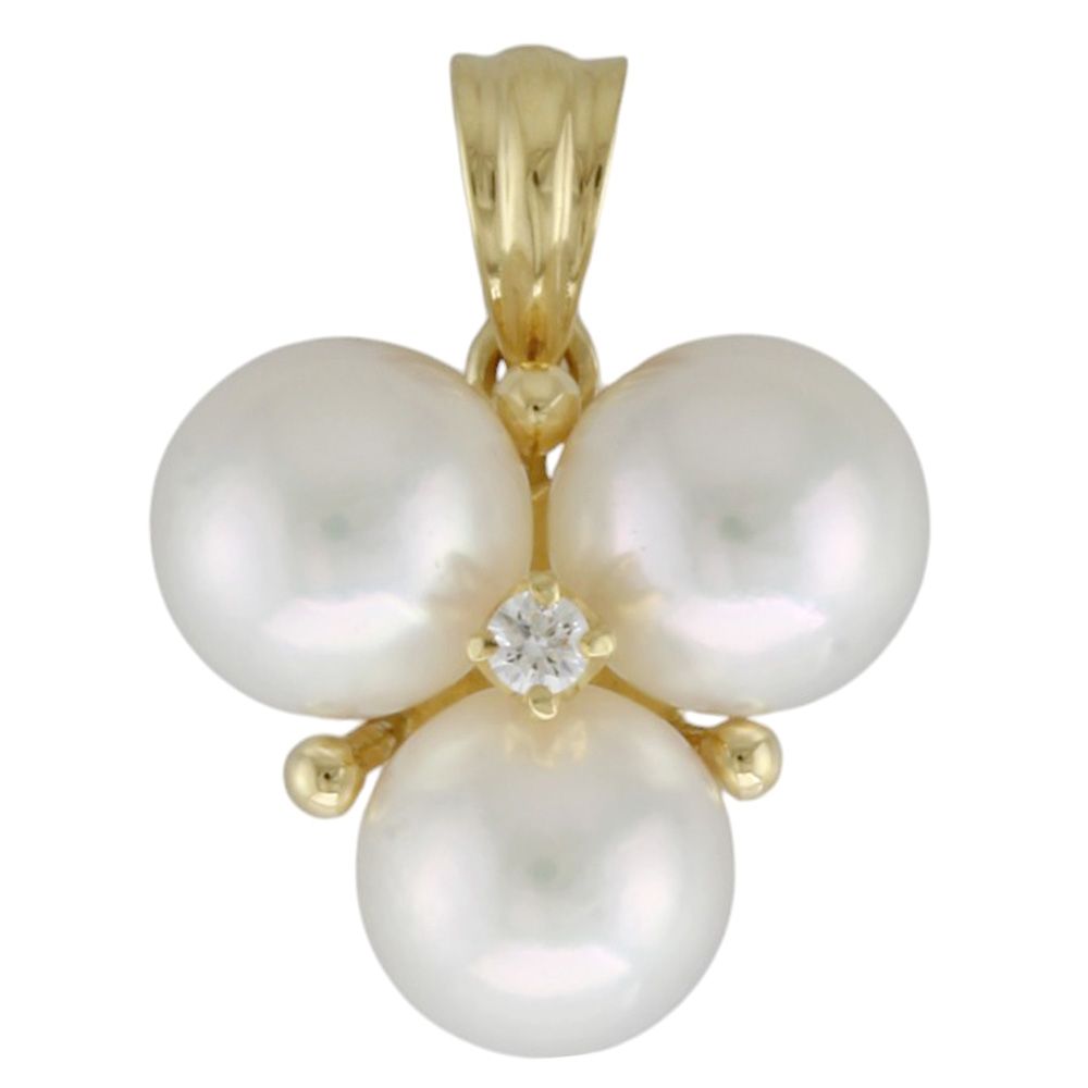 ミキモト ペンダントトップ 18金 K18イエローゴールド アコヤパール レディース MIKIMOTO ミキモト