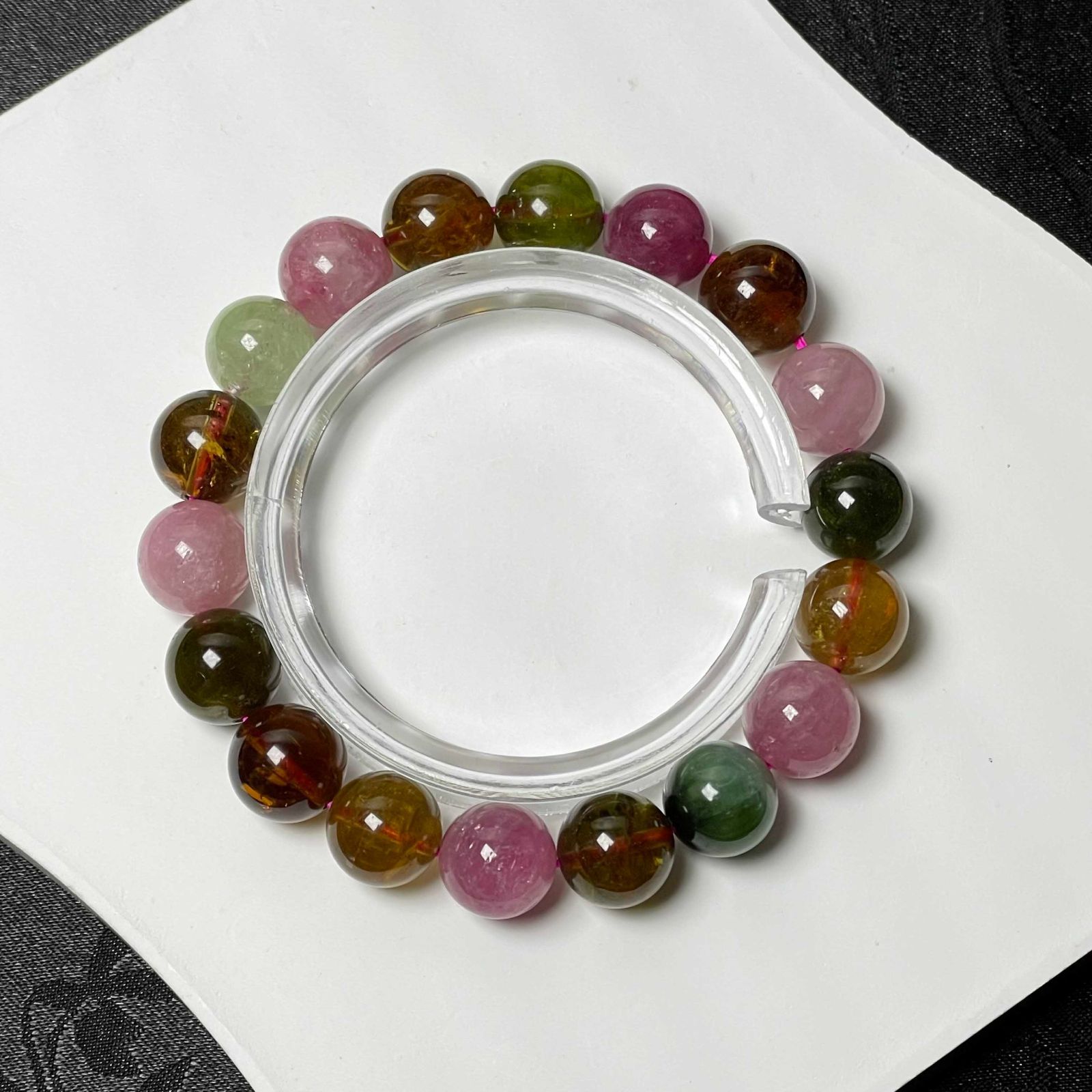 貴重 EU製☆ミックスカラートルマリン☆アクセサリー ブレスレット  