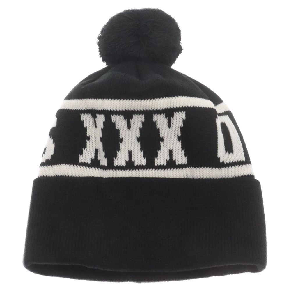 GOD SELECTION XXX (ゴッドセレクショントリプルエックス) ×WIND AND SEA ウィンダンシー KNIT CAP ロゴ ニットキャップ ビーニー 帽子 ブラック GX-A22-WSHT-01
