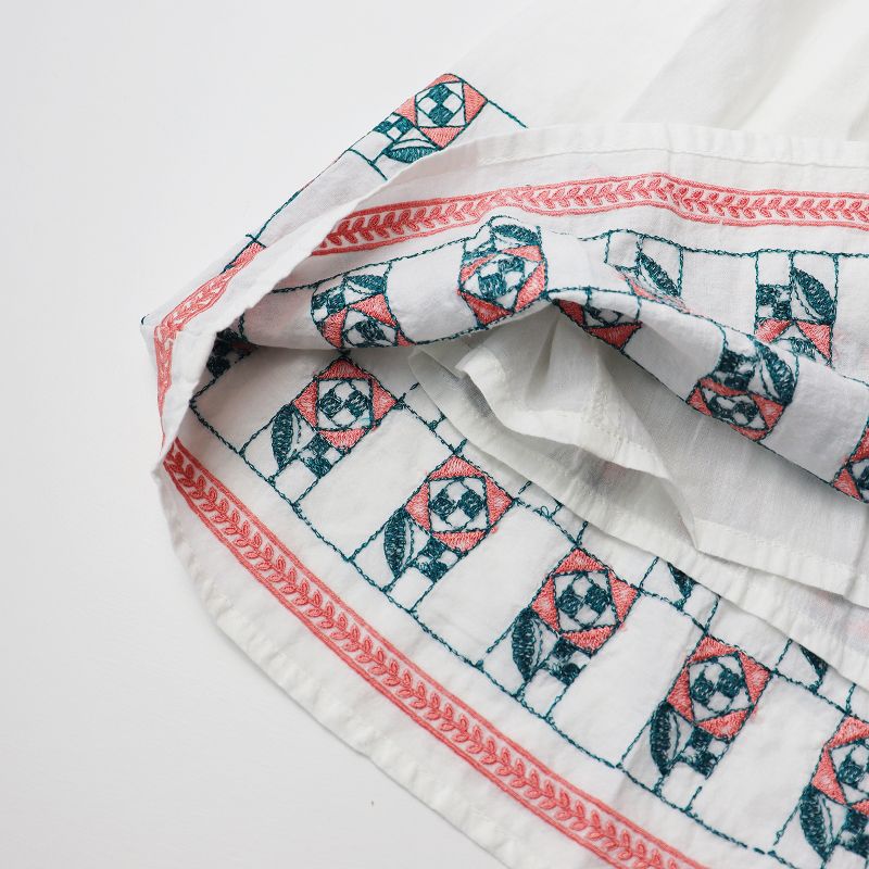 マーブルシュッド marble SUD Tiled Flower 刺繍 ギャザー