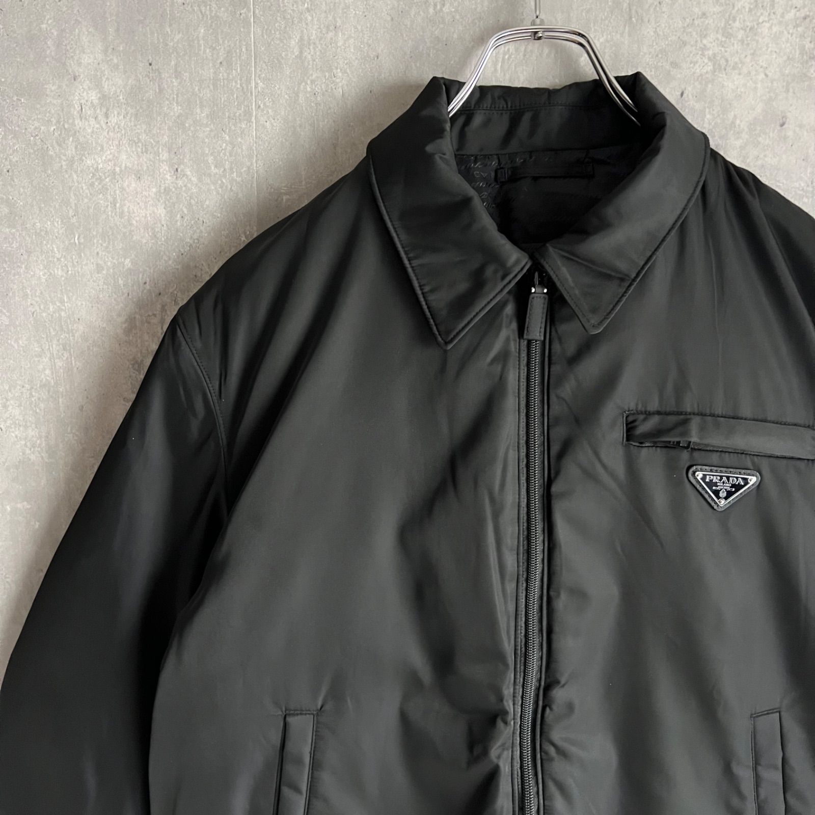 PRADA ナイロンジャケット トライアングル PRADA - 21aw プラダ PRADA トライアングルポーチ付 ナイロン