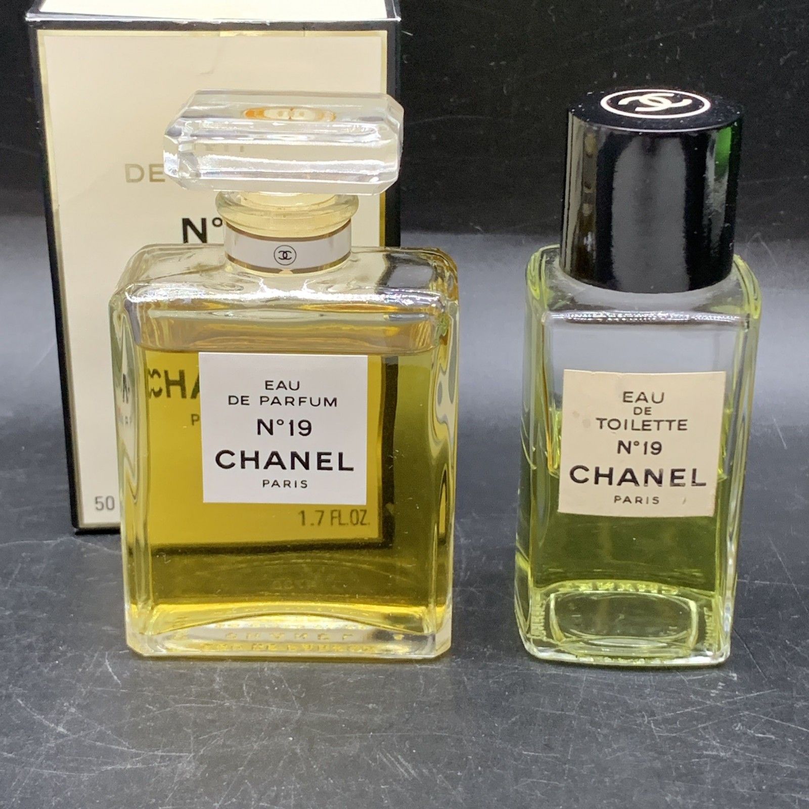 O370 シャネル 香水 N°19 2点おまとめ オードゥ パルファム|オードゥ トワレット CHANEL EDP EDT