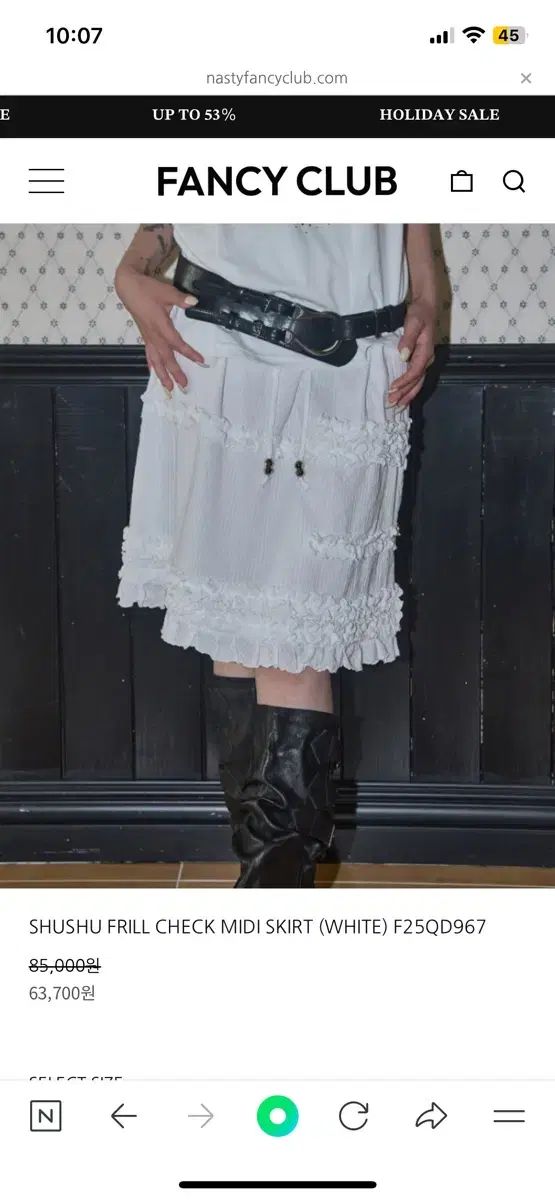 ファンシークラブ セットアップ Tシャツ スカート