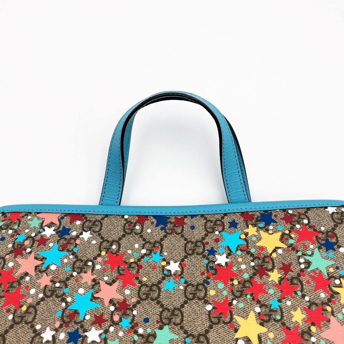 グッチ　バッグ　美品 GUCCI - GUCCI グッチ 605614 ネイビー×イエロー×レッド 黄 赤