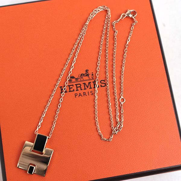 エルメス　HERMES　アイリーン Hネックレス ペンダント Hロゴ PGP ピ