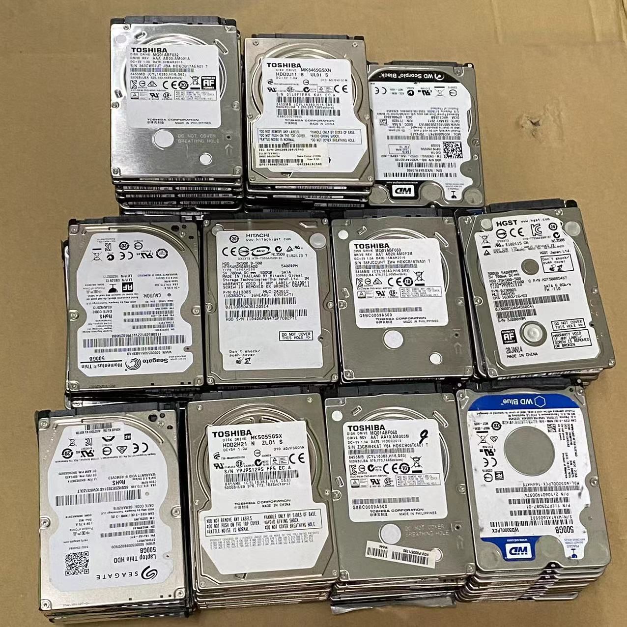 HDD500GB 2.5インチ まとめて20個　確認済み　健康状態は良好 HDD500GB 2.5インチ まとめて20個 確認済み 健康状態は良好