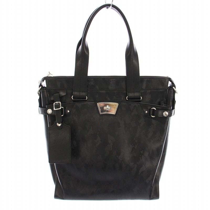 サマンサキングズ Samantha Kingz トートバッグ カモフラ 迷彩柄 黒