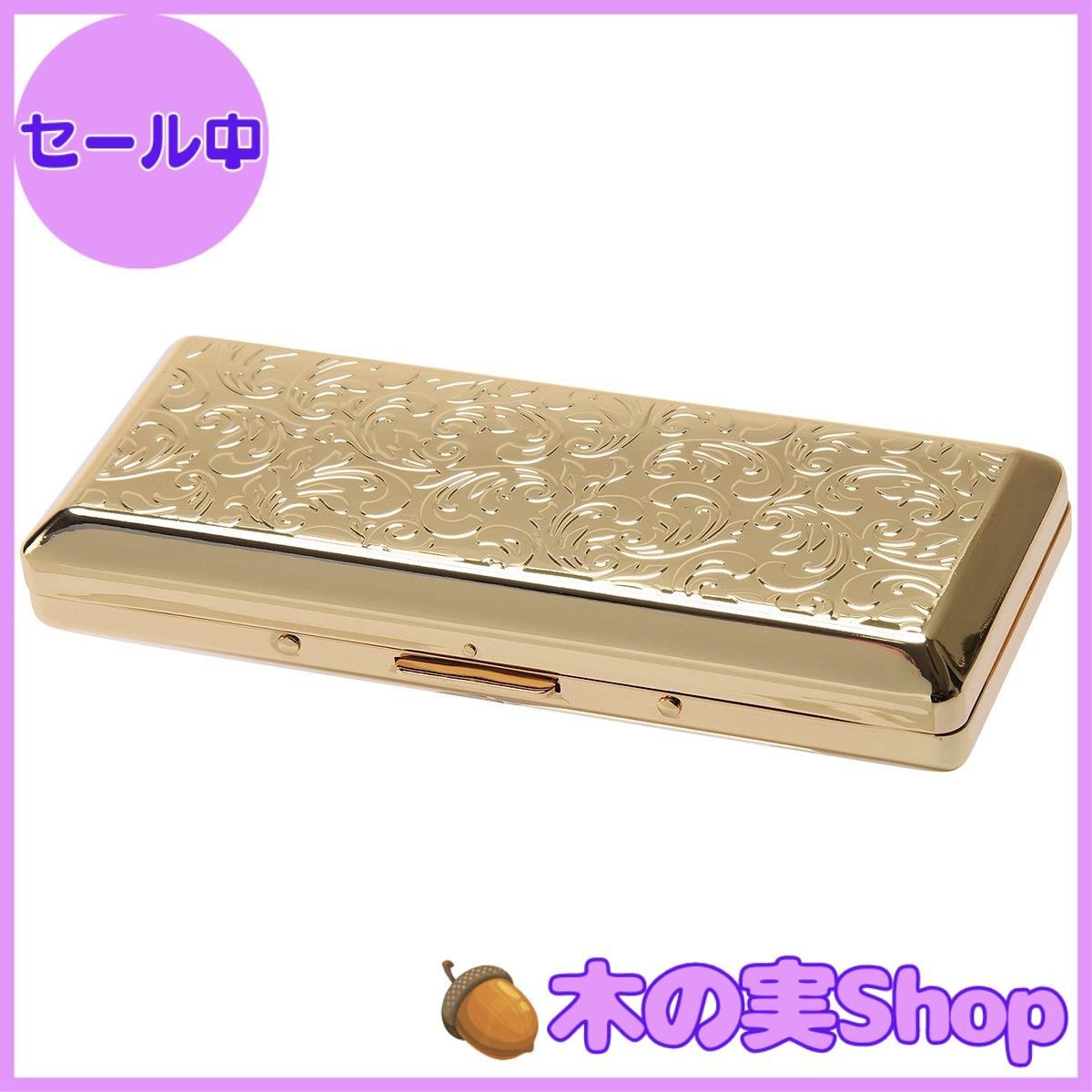 大安売り】カジュアルメタル10(100mm) ゴールドアラベスク シガレット 
