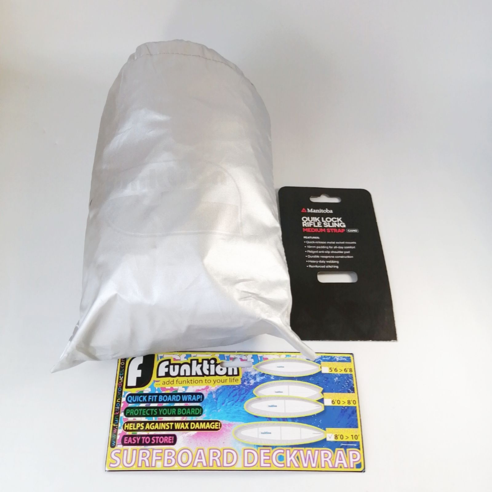 Funktion サーフボードカバー ロングボード用 シルバーノーズガード 強化版 FK-WRAP-LG-SLV-NG 1200130
