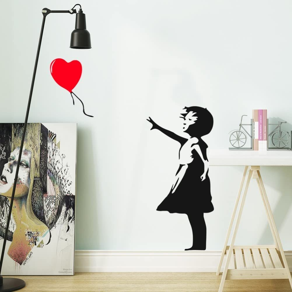 特価セール】ウォールステッカー バンクシー BANKSY Balloon Girl ゼネラルステッカー おしゃれ 壁紙 DIY - メルカリ