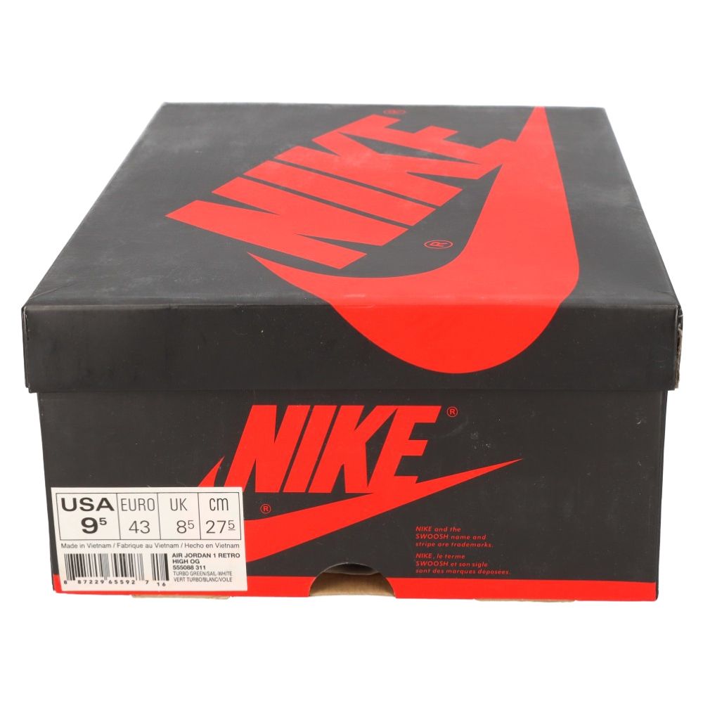 NIKE (ナイキ) Air Jordan 1 Retro High OG Turbo Green エア ...