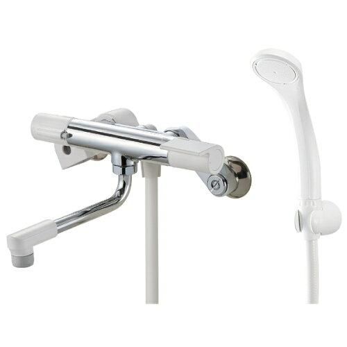 2営業日で発送 SANEI サーモシャワー混合栓 ホース1.6? 節水シャワー 断熱ボディ SK1811 ホワイト