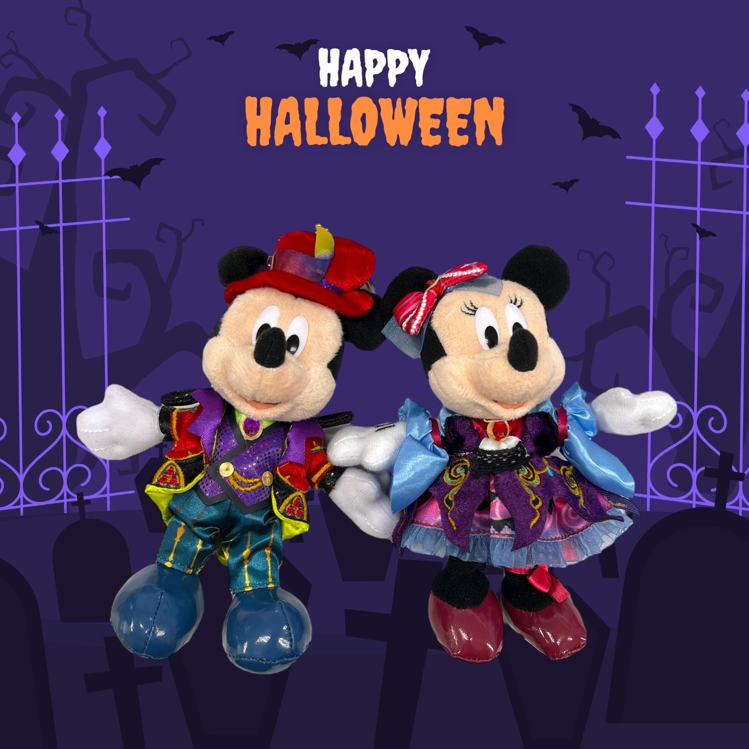 ディズニーランド ハロウィン 2025【ミッキー＆ミニー】ぬいぐるみ