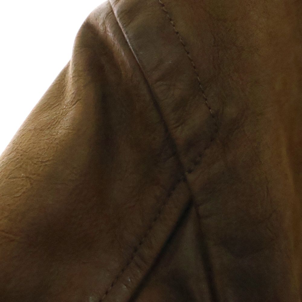 J.CREW (ジェイクルー) カウレザー ジップアップ 襟付き シングル