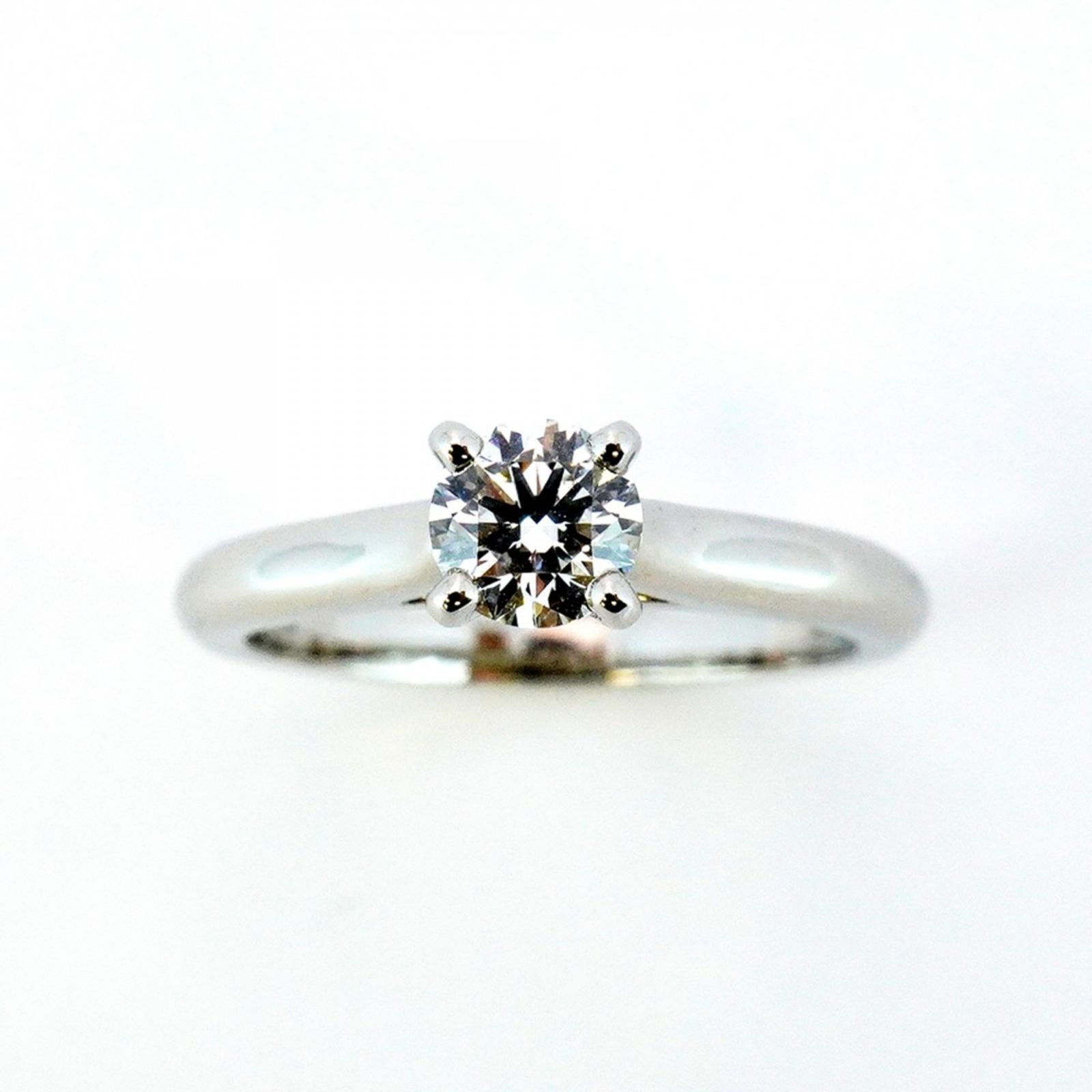 カルティエ Cartier カルティエ リング ソリテール 1PD Pt950 プラチナ ダイヤモンド 0.34ct ＃46レディース