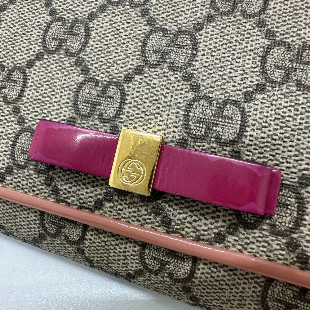 新品同様‼️ グッチ　GUCCI 財布　長財布　GGキャンバス　リボン GUCCI グッチ 長財布 リボン GG 388679 GGキャンバス/レザー