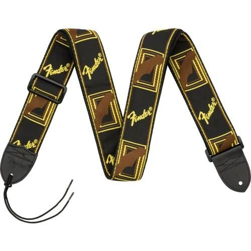 フェンダー ストラップ 2 Monogrammed Strap Black|Yellow|Brown