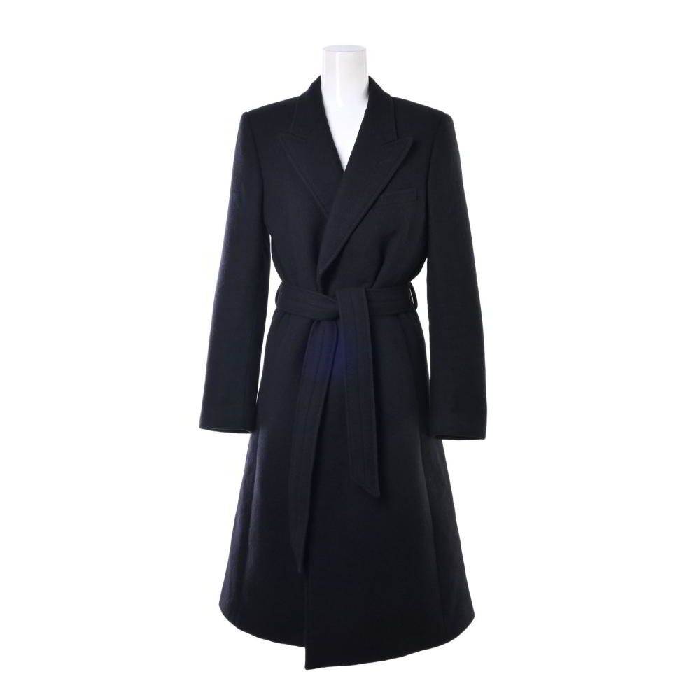 Yves Saint Laurent サンローラン　チェスターコート ベルト付き Saint Laurent Paris ベルト付き アンゴラ混 チェスターコート