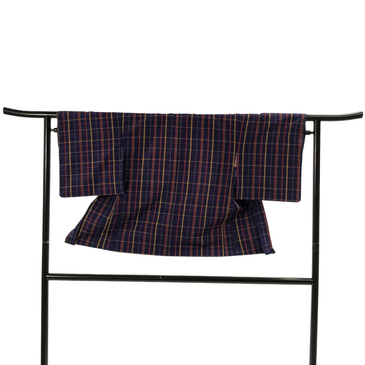 本場黄八丈大島/アンサンブル/美品/ブルー/証紙付/仕立上がり/適応身長142～150㎝/8548 本場黄八丈大島/アンサンブル/美品/ブルー/証紙付/仕立上がり/適応身長